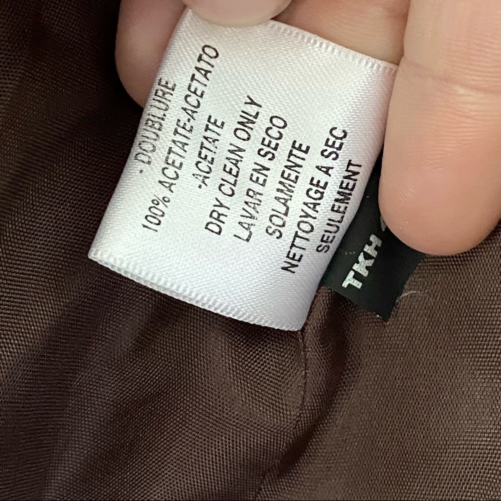 BCBGMaxAzria brown pinstripe professional blazer - Picture 10 of 16